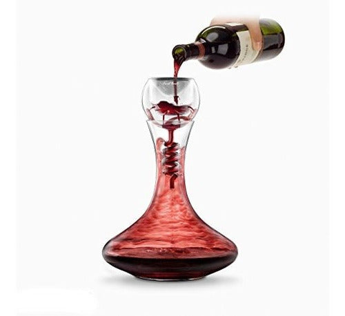 Final Touch 3piece Glass Twister Aerator Y Decanter Set 1