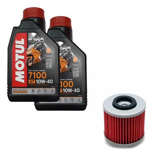 Combo Aceite Motul 7100 + Filtro Moto Yamaha Raptor 700 Ram 0