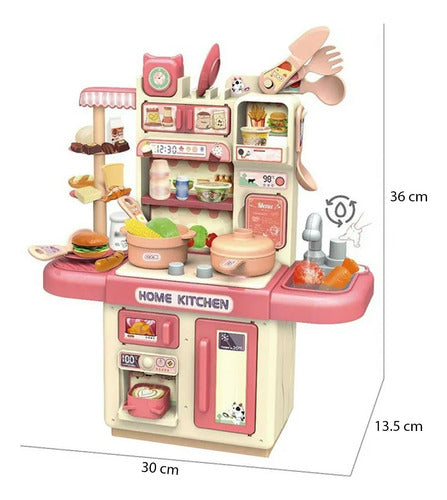 Generic Children's Kitchen Play Set with Sound, Light, Water, and Vapor 1