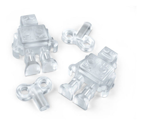 Art Home Robot Shape Silicone Ice Cube Tray 1