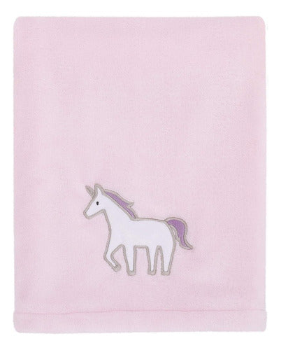 Carter's Unicornio Se Acurruca Pnk, Blanco, Lavanda Super Soft Plush 0