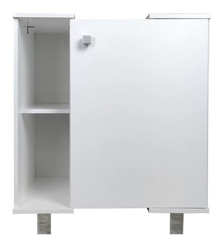 Mueble De Baño Puertas Y Estantes Armado Para Piletas Fijas 2