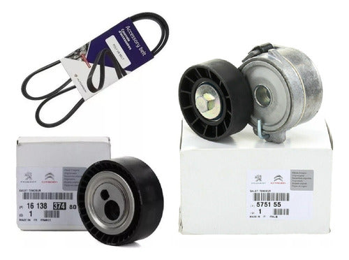 PSA 2 Tensor + Correa Poli V Citroen Xsara Peugeot 406 2.0 Hdi 0