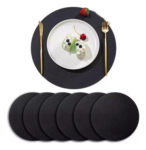 Home Love X24 Individual Placemats + X24 Circular Felt Coasters 1