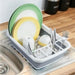 Crystal Rock Foldable Silicone Dish Drying Rack 1