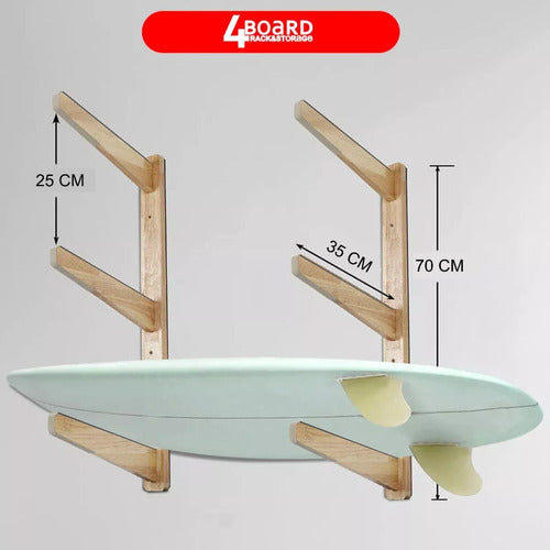 Rack Porta Tablas De Surf, Skate, Wake, Snowboard P/ 2tablas 2