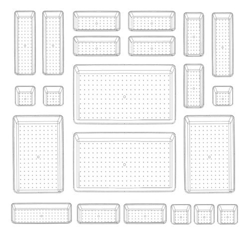 Astofli Organizador De Cajones De Plastico Transparente De 2 0