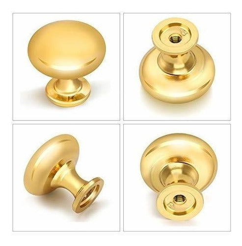 ZW Polished Gold - 10 Drawer Knobs 2