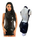 Different Touch Black Deep-Cut Vinyl Dress for Night Parties 7