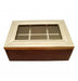 Almacen Criollo Wood Tea Box with Engraved Alpaca - 6 Compartments 1