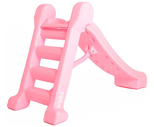 Nordic Baby Toddler Montessori Plastic Slide - Pastel Pink 1