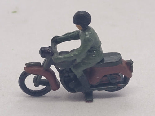 Nico 3 Personajes Militares En Moto Preiser Esc H0 (pph 327) 4