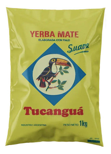 Tucanguá Yerba Mate Suave 1kg - Plastic Bag - Natural 0