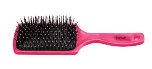 Eurostil 1 Rectangular Pneumatic Brush 50156 Fuchsia/Rosa 0