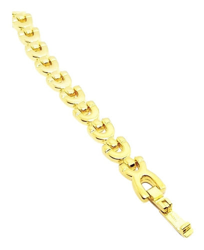 Romminox 18K Gold Laminated Link Bracelet for Men and Women 1