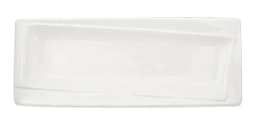 Bazar Curved Sushi Platter 35 x 11 cm Premium Porcelain 1