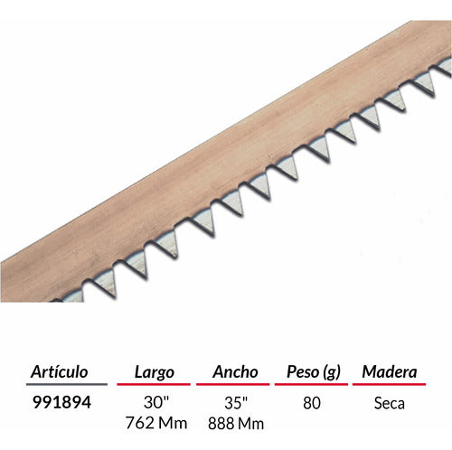 Hoja De Sierra Para Madera Seca - 30  (762 Mm) - Biassoni 1