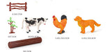 Farm Ranch Animals Set of 12 Animals + Rubber Tree 3