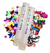 Tubo Cañon Lanza Papelito Estrellas X6 Confetti Colores 30cm 0