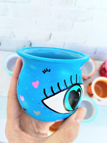 La RegaleriaUy Mate Ceramica Pintado Ojo Protector Ojo Turco 1