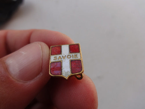 Savoie Antique Enamel Pin Badge - Savoie, France 2