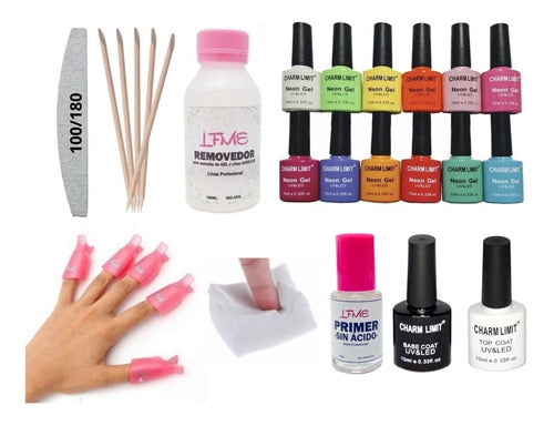 Yydsmart UV LED Nail Polish Starter Kit + Base + Top + File + Wipes + More! 0