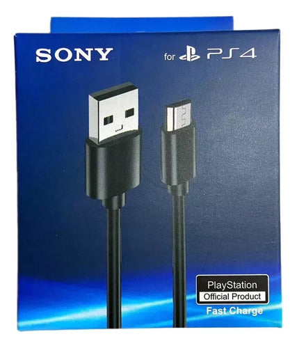 Sony Cable De Carga Para Joystick Ps4 Cable Carga Ps4 1.5 Metros 0