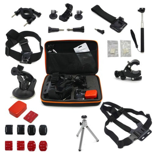 GoPro Chest Head Strap Monopod Tripod Accessory Kit Case 0