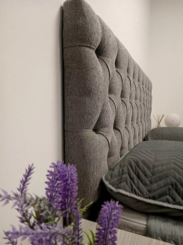Premium Chenille Tufted Upholstered Headboard for 2-Plaza 140cm Bed 1