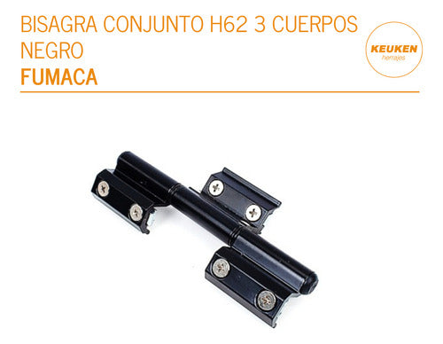 Bisagra H62 De Tres Cuerpos Para Ventana De Aluminio Módena 1