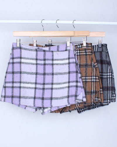 Light and Delicate Checkered Skort in Sizes M-L-XL 1