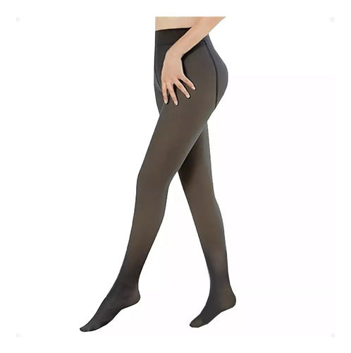 Linda Luna Thermal Leggings with Faux Leather Effect and Fleece Lining 7