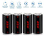 Paquete De 4 Bateras Recargables De 3,7 V 750 Mah Para Cmara 4