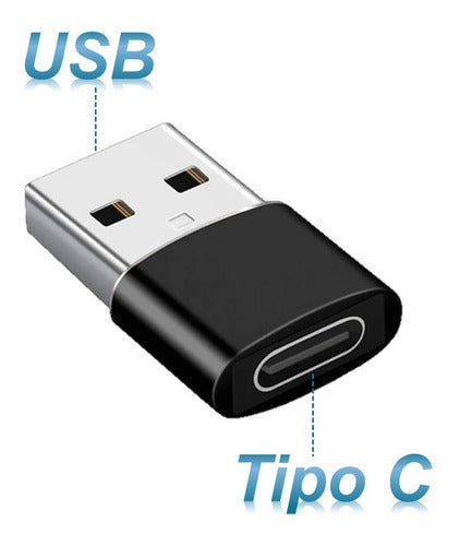 Int.Co Type C Female to USB Male Adapter for Charging 1