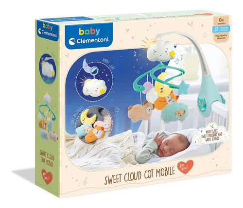 Sweet Cloud Baby Clementoni Mobile Crib Toy with Light and Sound 0