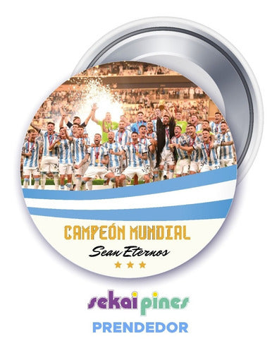 Set of 10 Sekai Pins 55mm Argentina Champion Messi Souvenir Gift Advert Metal Pin 5