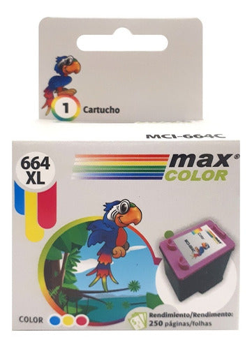 Cartucho Tricolor Compatible Hp 664 Xl Deskjet 3835 F6v30al 0