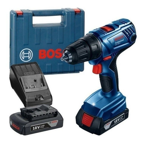 Bosch 18V Drill Screwdriver GSR 180-Li with 2 Batteries 0