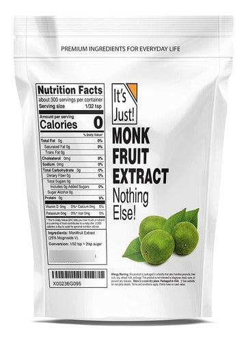 It's Just Monkfruit 42.5g 300 Servings 1