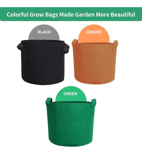 Bolsas De Cultivo Silkir, 5 Galones, Negro 2