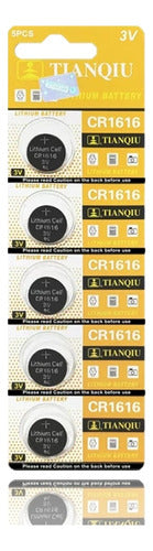 Tianqiu CR1616 Button Cell Batteries - Pack of 20 0