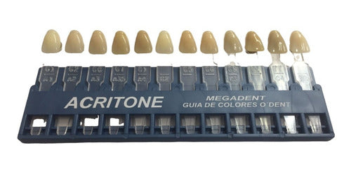 Muestrario Acrilico De Dientes Colorimetro Acritone Dental 0