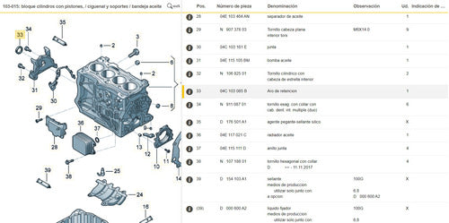 SABÓ Reten De Distribucion Vw Fox Gol Trend Suran Voyage Msi 1