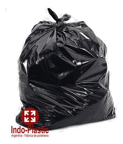 Indo-Plastic Black Waste Bags 90x120 45 Microns x100 Units 1