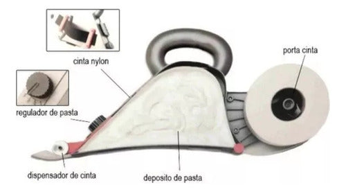 Máquina Para Colocar Cinta Papel En Juntas Placas Durock 5