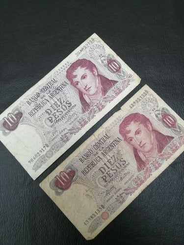 Billete De 10 Pesos Argentinos 0