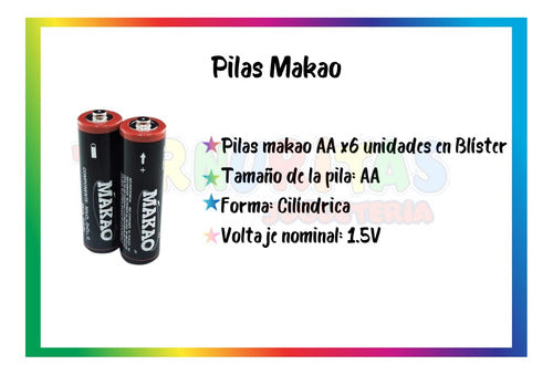 Makao High Performance AA Batteries 6-Pack 1