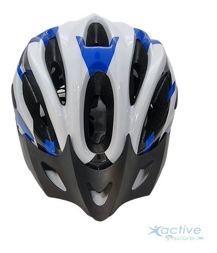 Adults Bike MTB Protection Helmet Shiny with Visor 0