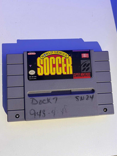 World League Soccer Cartucho Original Super Nintendo 1