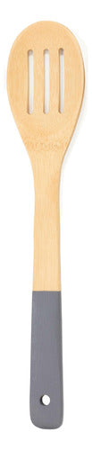 Wooden Spoon, Bamboo, 30 cm, with Slot Utensil - 12481 0